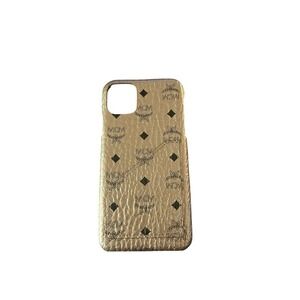MCM Gold Phone Case with Card Pocket 10192005‎